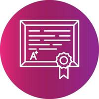 Diploma Creative Icon Design vector