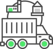 Supply Chain Creative Icon Design vector