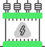 Power Transformer Creative Icon Design vector