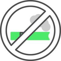 No Smoking Creative Icon Design vector