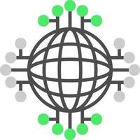 Global Network Creative Icon Design vector