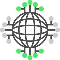 Global Network Creative Icon Design vector