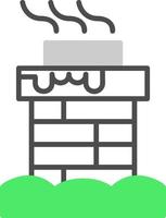 Chimney Top Creative Icon Design vector