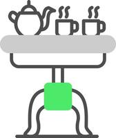 diseño de icono creativo de mesa de café vector