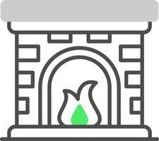 Fireplace Creative Icon Design vector