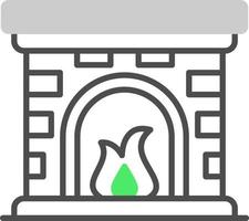 diseño de icono creativo de chimenea vector