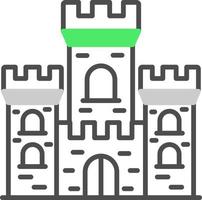 diseño de icono creativo de castillo vector