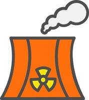 diseño de icono de vector nuclear