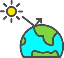 Greenhouse Effect Vector Icon Design