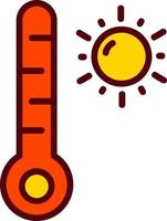 High Temperature Vector Icon Design
