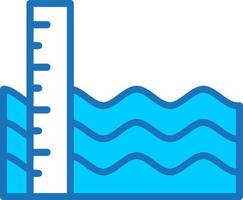 diseño de icono de vector de nivel de mar