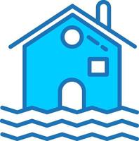 diseño de icono de vector de inundaciones