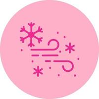 diseño de icono de vector de tormenta de nieve