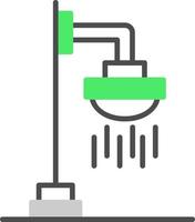 Roof Shower Creative Icon Design vector