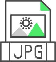 Jpg File Creative Icon Design vector