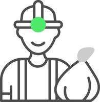 Trash Collector Creative Icon Design vector