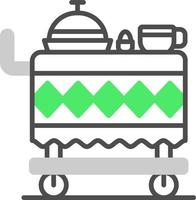 diseño de icono creativo de carrito de comida vector