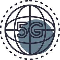 5g Creative Icon Design vector