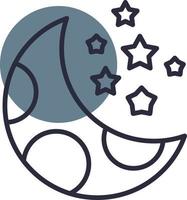 Moon Creative Icon Design vector