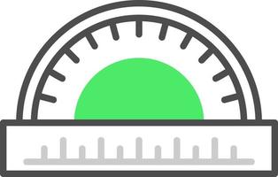 Protractor Creative Icon Design vector