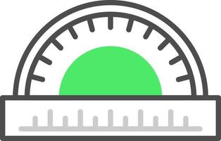 Protractor Creative Icon Design vector