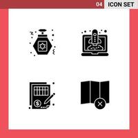 Universal Icon Symbols Group of Modern Solid Glyphs of perfume document boost startup money Editable Vector Design Elements