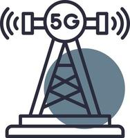 diseño de icono creativo de antena vector