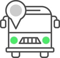 School Bus Creative Icon Design vector