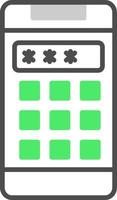 Pin Code Creative Icon Design vector