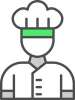 diseño de icono creativo de chef vector