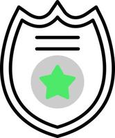 Police Badge Creative Icon Design vector