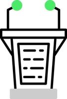 Lectern Creative Icon Design vector