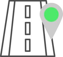 Road Location Creative Icon Design vector