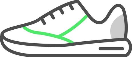 diseño de icono creativo de zapatillas vector