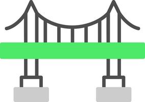 diseño de icono creativo de puente vector