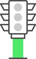 Traffic Light Creative Icon Design vector