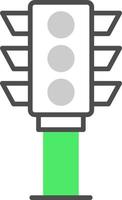 Traffic Light Creative Icon Design vector