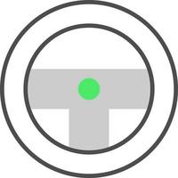 Steering Wheel Creative Icon Design vector