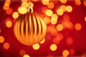 Christmas background with blurred bokeh photo