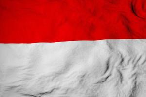 Indonesian flag in 3D rendering photo