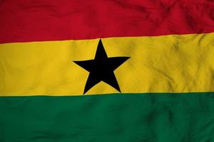 Flag of Ghana in 3D rendering photo