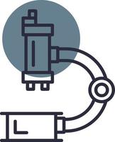 Microscope Creative Icon Design vector