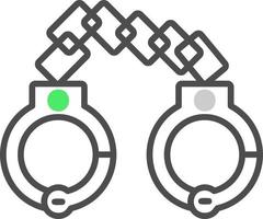 Handcuffs Creative Icon Design vector