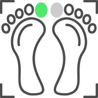 Foot Print Creative Icon Design vector