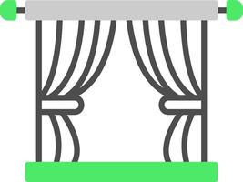 Curtain Creative Icon Design vector