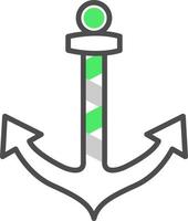 Anchor Creative Icon Design vector