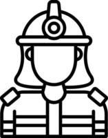 diseño de icono creativo de bombero vector