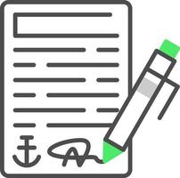 Contract Creative Icon Design vector