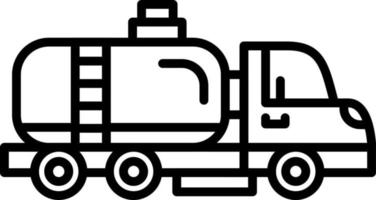 Tanker Truck Creative Icon Design vector