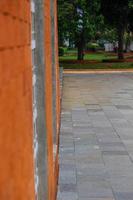 The arrangement of the bricks arranged in such a way forms a very beautiful building photo